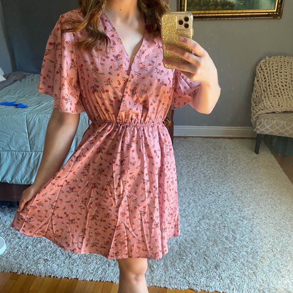Pink Flower Dress